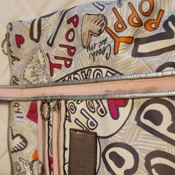 Coach Poppy Graffiti Glam Hearts Tote/Shoulder Bag - Picture 14 of 16